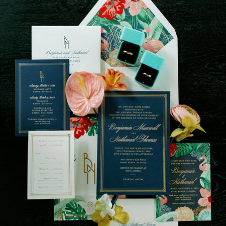 Our Faena Collection for Benjamin and Nathaniel's Wedding Invitations