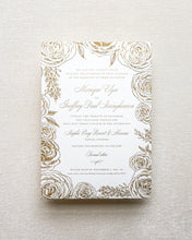 Load image into Gallery viewer, Bouquet in Blooms Invitation - Gold