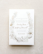 Load image into Gallery viewer, Olive Wreath Invitation