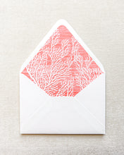 Load image into Gallery viewer, Coral Cove Invitation Envelope Liner