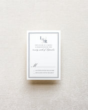 Load image into Gallery viewer, Charlie Monogram Reply Card