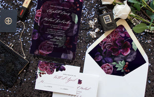 Violet Celine Garden Invitation