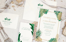 Load image into Gallery viewer, Royal Palms Save the Date Envelope