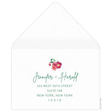 Load image into Gallery viewer, Hibiscus Palm Reply Card Envelope