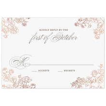 Load image into Gallery viewer, Petite Roses Reply Card