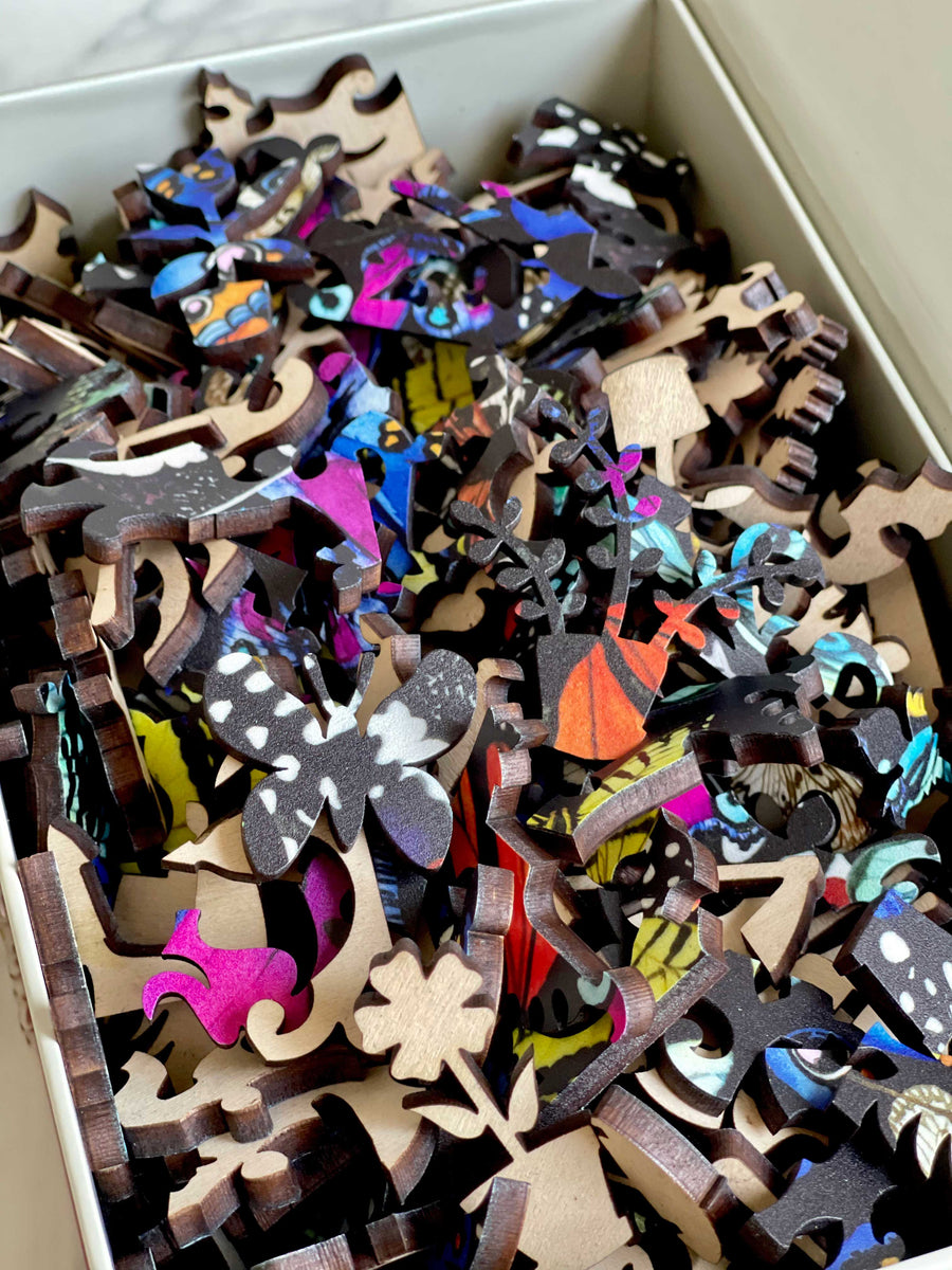 Butterfly Kaleidoscope Wooden Puzzle by Ceci x Mosaic – Ceci New York