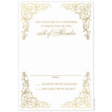 Load image into Gallery viewer, Elegant Scroll Reply Card