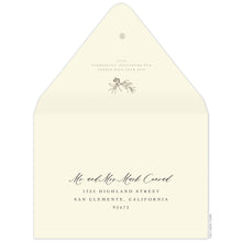 Load image into Gallery viewer, Olive Invitation Envelope