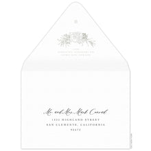Load image into Gallery viewer, Olive Wreath Invitation Envelope