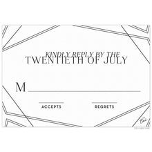 Load image into Gallery viewer, Diamond Faceted Reply Card