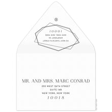 Load image into Gallery viewer, Diamond Faceted Save the Date Envelope
