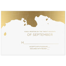 Load image into Gallery viewer, Mercury Glass Silvered Reply Card