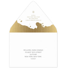 Load image into Gallery viewer, Mercury Glass Save the Date Envelope