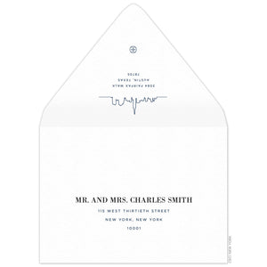 Skyline Silhouette Save the Date Envelope