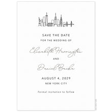 Load image into Gallery viewer, Skyline Sketch Save the Date