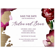 Load image into Gallery viewer, Chloe Cabernet Save the Date