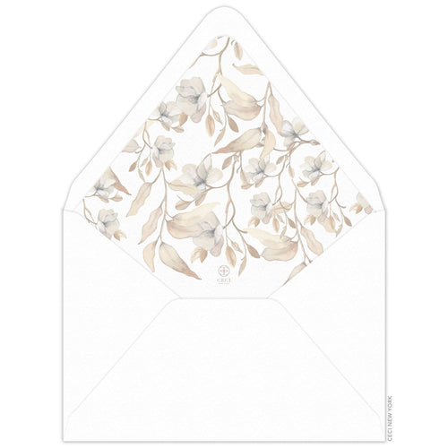 Magnolia Invitation Envelope Liner