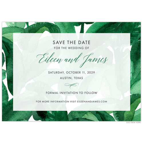 Royal Palms Border Save the Date