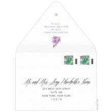 Load image into Gallery viewer, Tropical Fiji Palms Invitation Envelope
