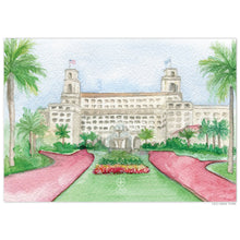 Load image into Gallery viewer, The Breakers Horizontal Watercolor Invitation Back