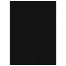 Load image into Gallery viewer, Black blank back of an invitation with a gray Ceci New York circle logo at the bottom.