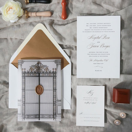 Couture wedding invitation