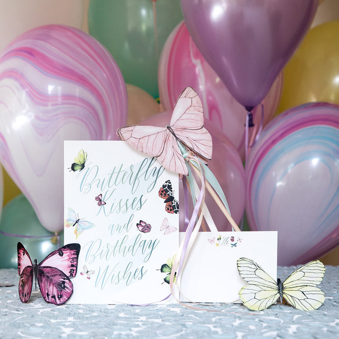 Butterfly birthday invitation