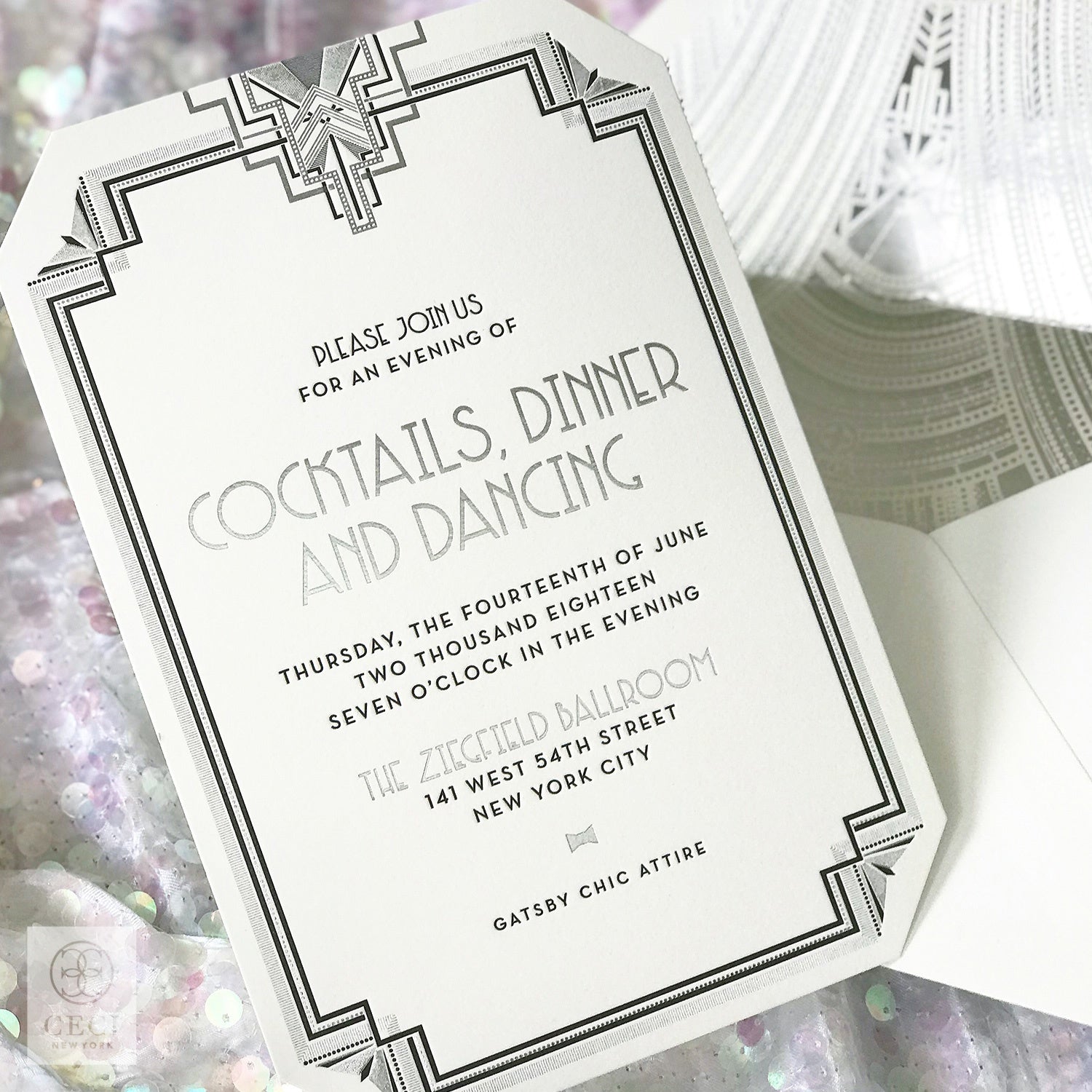 A 1920's Gatsby Inspired Birthday Party At The Ziegfeld Ballroom In Ma –  Ceci New York, image size:1500x1500