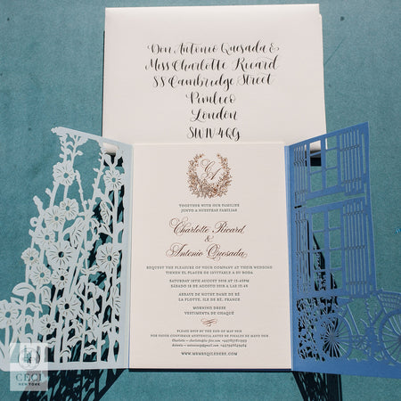 lasercut wedding invitation