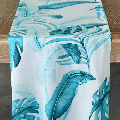 Turquoise Palm Court Runner