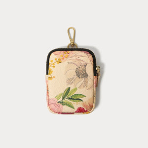 Add-On MIni Zip Pouch in Ceci Ivory Floral/Gold