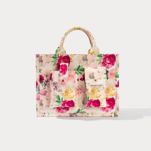 Book Tote - Ceci Ivory Floral
