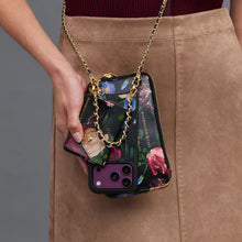 Load image into Gallery viewer, Expanded Zip Pouch - Ceci Midnight Garden/Gold
