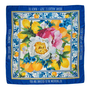 Fiorella Silk Scarf Save-the-Date