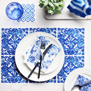 Mediterranean Tile Cotton Placemats