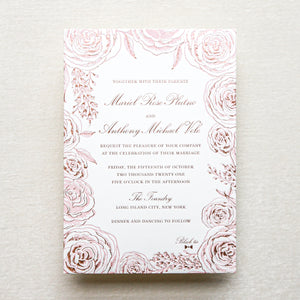 Bouquet in Blooms Invitation - Pink