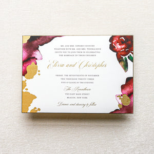 Chloe Invitation - Cabernet
