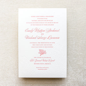 Coral Cove Invitation