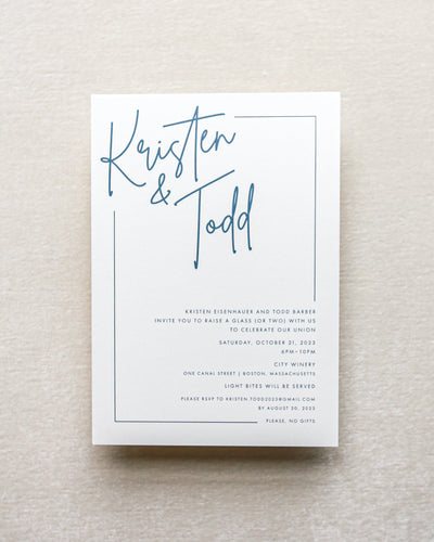Natalie Vertical Invitation