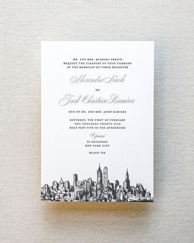 Skyline Big Apple Invitation