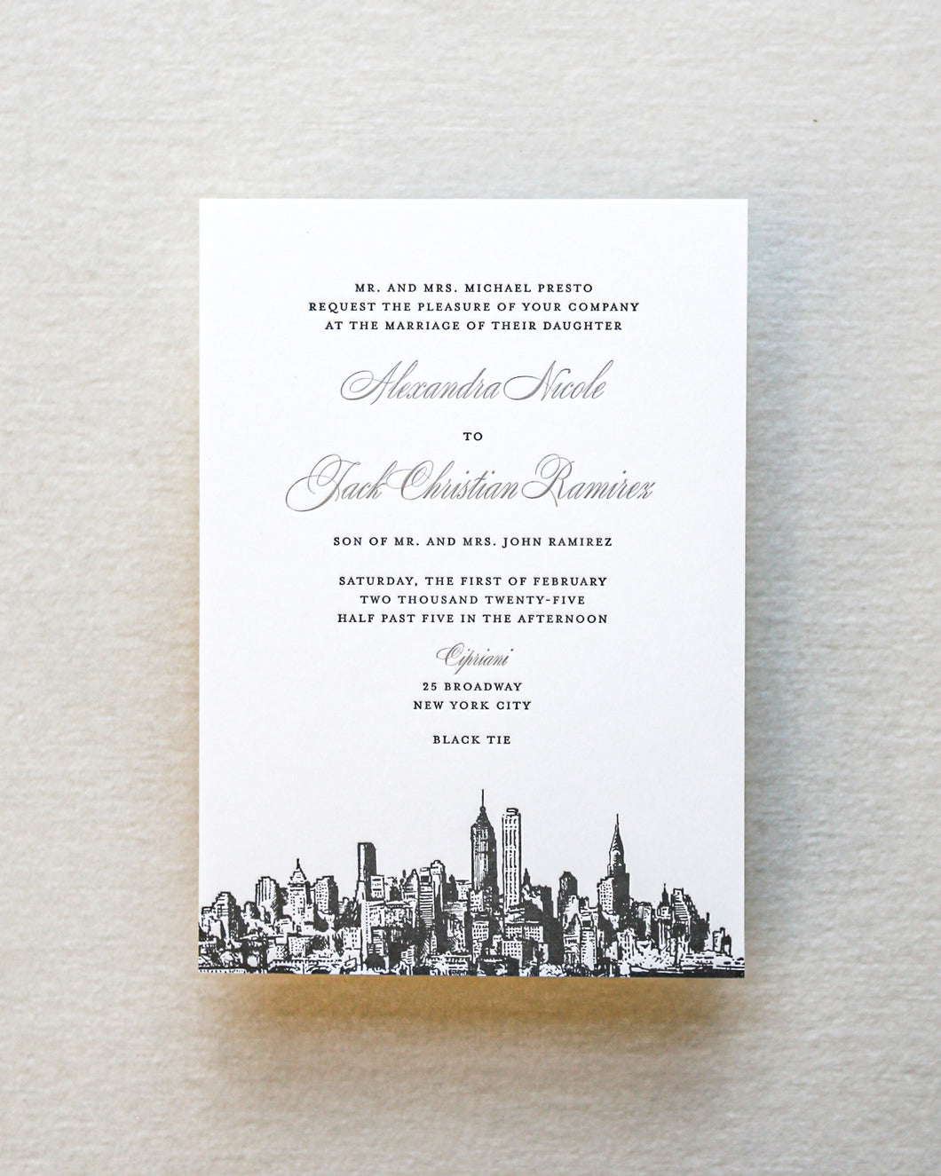 Skyline Big Apple Invitation