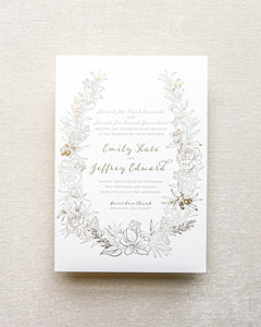 Olive Wreath Invitation