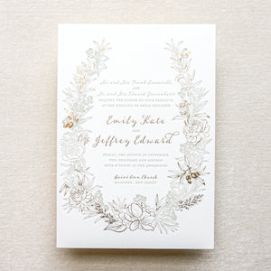 Olive Wreath Invitation