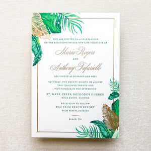 Royal Palms Invitation