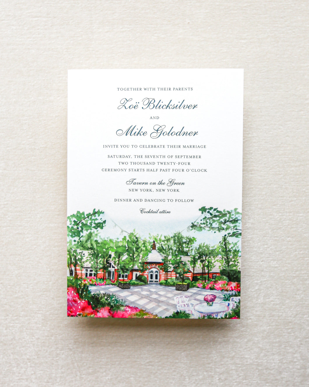 Tavern on the Green Invitation
