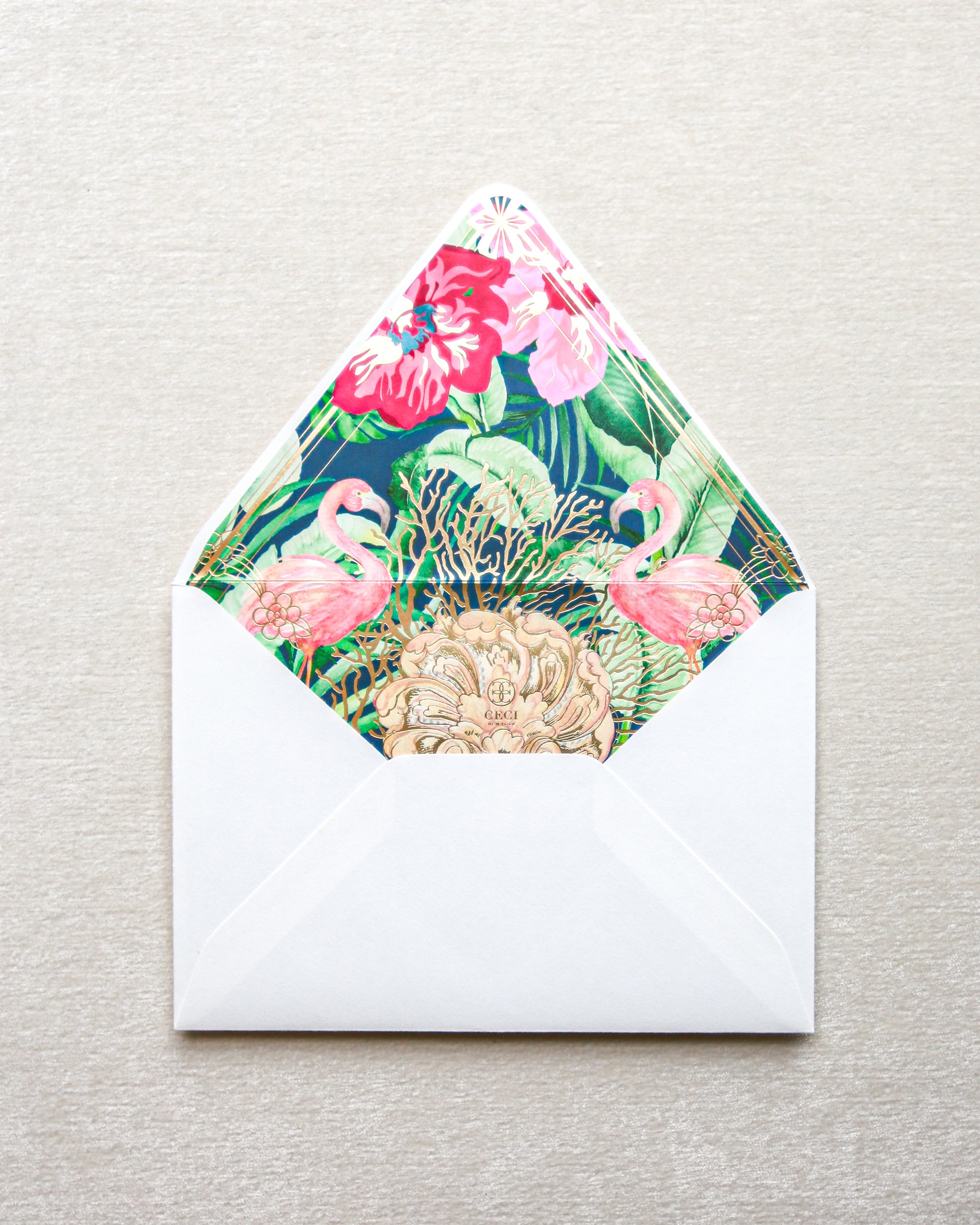 Faena Paradise Deco Invitation Envelope Liner