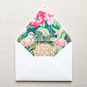 Faena Paradise Deco Invitation Envelope Liner