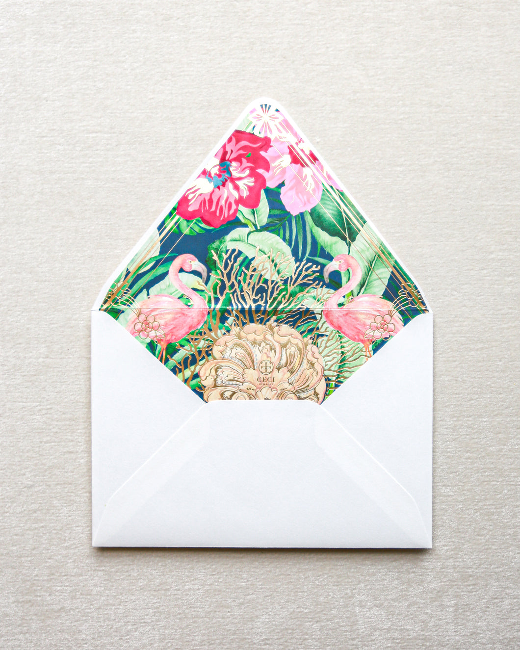 Faena Paradise Deco Invitation Envelope Liner