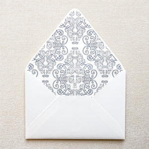 Florentine Fanciful Invitation Envelope Liner