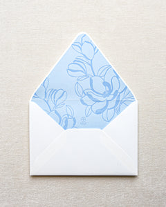 Magnolia Invitation Envelope Liner